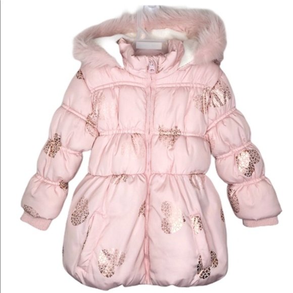 18-24 months pink winter jacket with faux fur - Picture 7 of 7